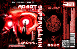 Black Lung Brewing Company Robot Supervillain Raspberry Hazy Sour India Pale Ale
