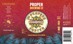 Proper Brewing Co Sgt Propers Porter March 2022