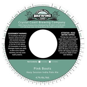 Crystal Coast Brewing Company Pink Boots Hazy Session India Pale Ale