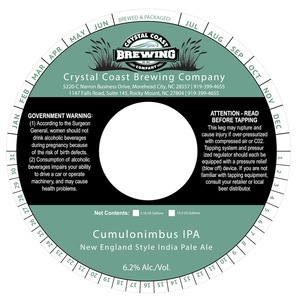 Crystal Coast Brewing Company Cumulonimbus IPA