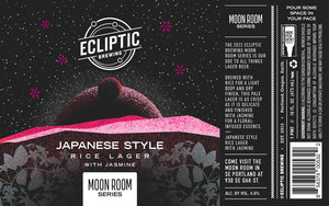 Ecliptic Brewing Japanese Style March 2022