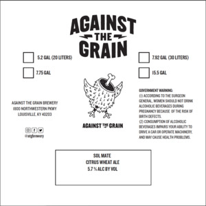 Against The Grain Sol Mate March 2022