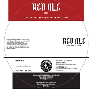 Le Bilboquet Red Ale March 2022