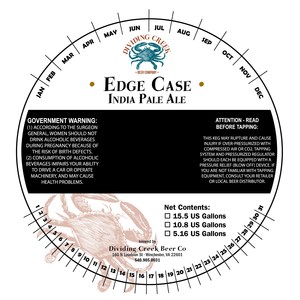 Dividing Creek Beer Co Edge Case India Pale Ale