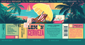 Iron Hill Brewery Lemon Cerveza March 2022