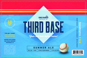One Family Brewing Third Base March 2022