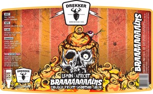 Drekker Brewing Company Lemon & Apricot Braaaaaaaains Double Fruit Smoothie Sour