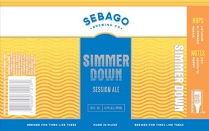 Sebago Brewing Co Simmer Down March 2022