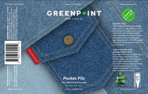 Greenpoint Beer Pocket Pils 10p Czech Style Pilsner March 2022