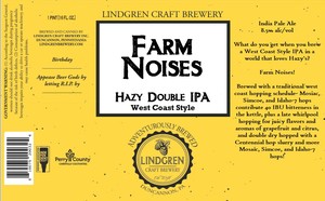 Lindgren Craft Brewery Farm Noises March 2022
