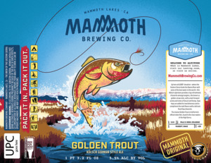 Mammoth Brewing Company Golden Trout Kolsch 19.2oz