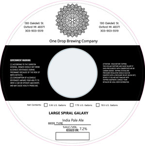 Large Spiral Galaxy India Pale Ale March 2022