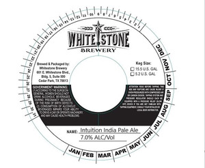 Whitestone Brewery Intuition India Pale Ale March 2022