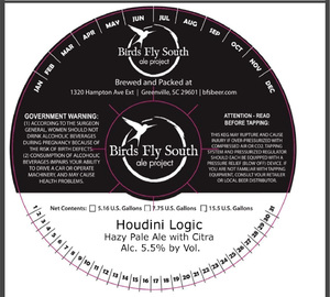 Birds Fly South Ale Project Houdini Logic March 2022