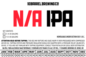 10 Barrel Brewing Co. N/a IPA March 2022