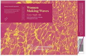 Commonwealth Brewing Co Women Making Waves March 2022