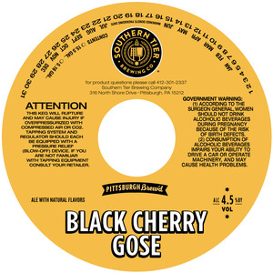 Southern Tier Brewing Company Black Cherry Gose March 2022