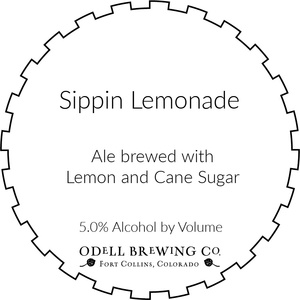 Odell Brewing Co. Sippin Lemonade March 2022