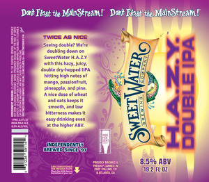 Sweetwater H.a.z.y. Double IPA March 2022