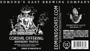 Edmund's Oast Brewing Co. Cordial Offering: Raspberry Truffle March 2022