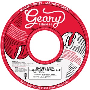 Geary Brewing Co. Barrel Aged Hampshire Special Ale March 2022