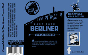 East Rock Brewing Company Berliner Style Weisse March 2022