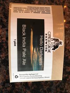 Cypress Grove Brewing Hello Darkness Black India Pale Ale March 2022