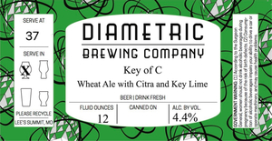 Diametric Brewing Co Key Of C March 2022