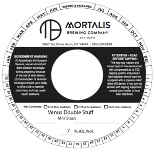 Mortalis Brewing Company Venus Double Stuff