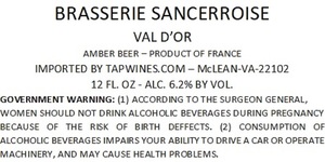 Brasserie Sancerroise Rousse March 2022