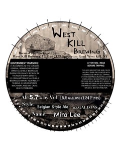 West Kill Brewing Mira Lee March 2022
