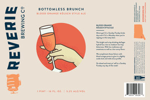 Reverie Brewing Company Bottomless Brunch March 2022