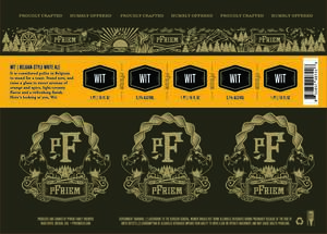 Pfriem Family Brewers Wit Belgian-style White Ale April 2022