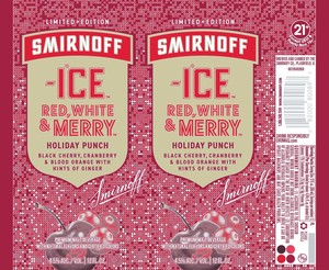 Smirnoff Ice Red, White & Merry Holiday Punch
