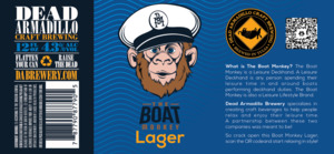 Dead Armadillo Craft Brewing The Boat Monkey Lager