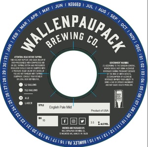 Wallenpaupack Brewing Co. English Pale Mild March 2022