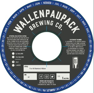 Wallenpaupack Brewing Co. For Alt Mankind March 2022