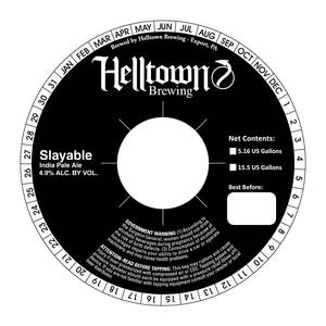 Helltown Brewing Slayable March 2022