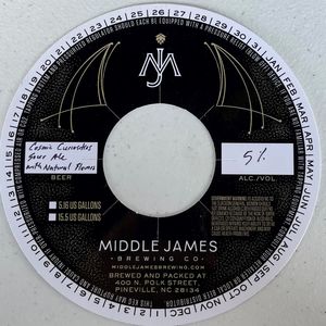 Middle James Brewing Co Cosmic Curiosities Sour Ale April 2022