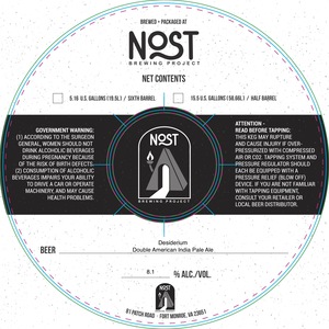 Nost Brewing Project Desiderium