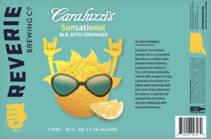 Reverie Brewing Company Caraluzzi's Sunsational Summer Ale April 2022