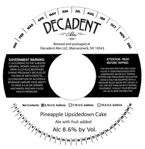 Decadent Ales Pineapple Upsidedown Cake April 2022