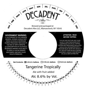 Decadent Ales Tangerine Tropically April 2022