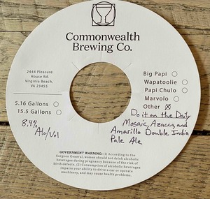 Commonwealth Brewing Co Do It On The Daily April 2022
