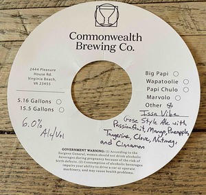 Commonwealth Brewing Co Issa Vibe April 2022