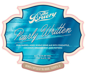 The Bruery Pourly Written April 2022