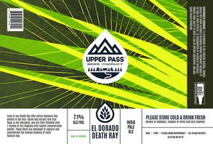 Upper Pass Beer Company El Dorado Death Ray April 2022