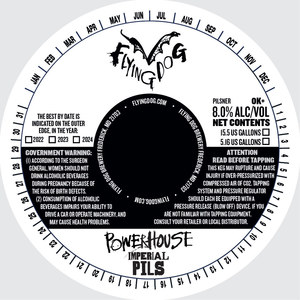 Flying Dog Brewery Powerhouse Imperial Pils