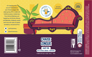Chaise Longue Hazy IPA With Strata, Mosaic, & Motueka