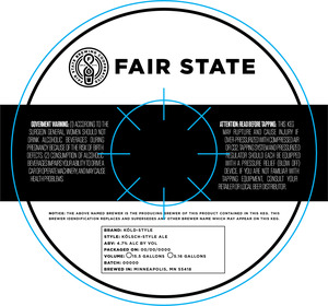Fair State Brewing Cooperative KÖld Style April 2022